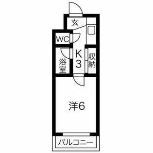 KJ館【2018号室】の間取り