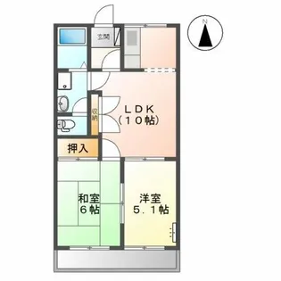 サンローズ東浦【2階】の間取り
