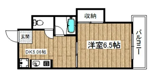 ラルゴカーサ【201号室】の間取り