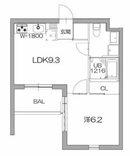 デルフィ【1階】の間取り