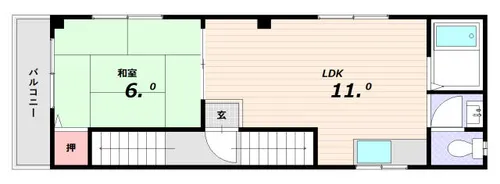 大田マンション【2階】の間取り