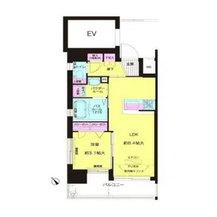 エフ・パルク高宮【4階】の間取り