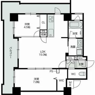 ラフィーネ博多南【305号室】の間取り