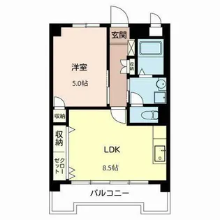 中桜塚グランドハイツ【0103号室】の間取り