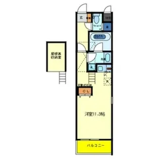 兵庫県尼崎市立花町2丁目【アパート】の間取り