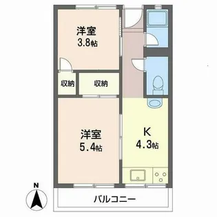諸福ハイツ【0103号室】の間取り