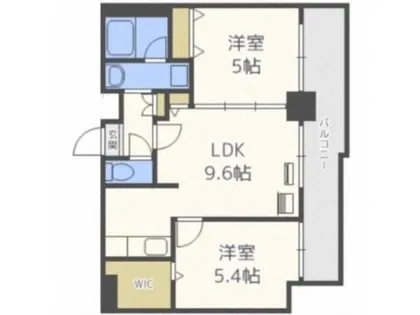 グレイスコート円山北【906号室】の間取り