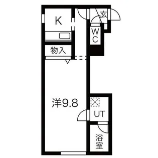 LEE SPACE新道東III【3階】の間取り