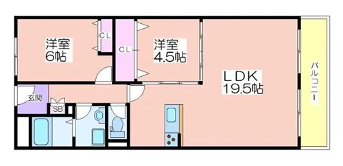 アノパーク加賀屋【11階】の間取り