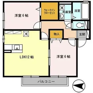 カトル・アン【2階】の間取り