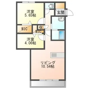 Culmination学園前【402号室】の間取り