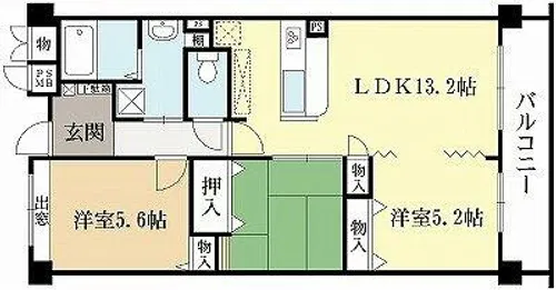 グランK’s-ジオ【2階】の間取り