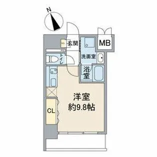 スカイコート松原【7階】の間取り