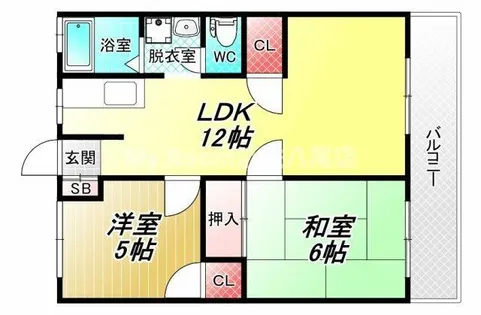 今辻ハイツ【1階】の間取り