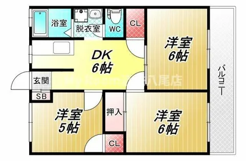 今辻ハイツ【1階】の間取り