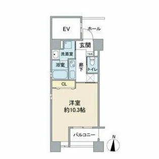 ヒルズ桜山【8階】の間取り