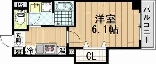 みおつくし清水丘【1階】の間取り