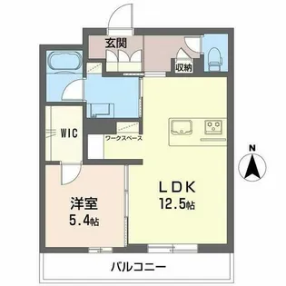 ウエストメゾン大森【2階】の間取り