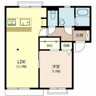 フレグランス オオトモ【0202号室】の間取り