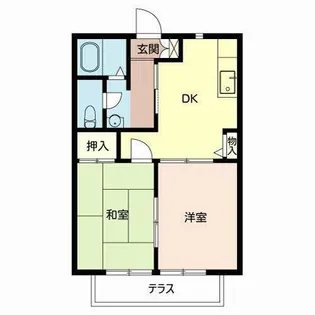 セントポーリア鴻池【0102号室】の間取り