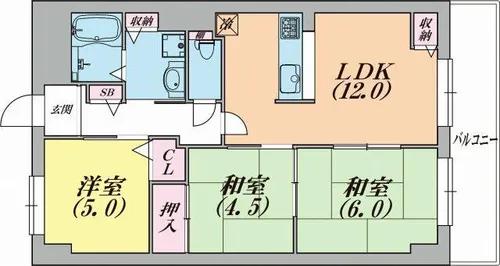 エスパシオ神戸【5階】の間取り