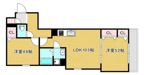 セレニティ豊川【3階】の間取り