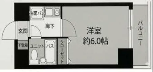 レスポワール難波南【903号室】の間取り