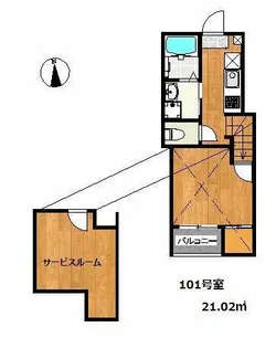 六本松555【1階】の間取り