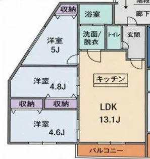 リーフ志免【301号室】の間取り