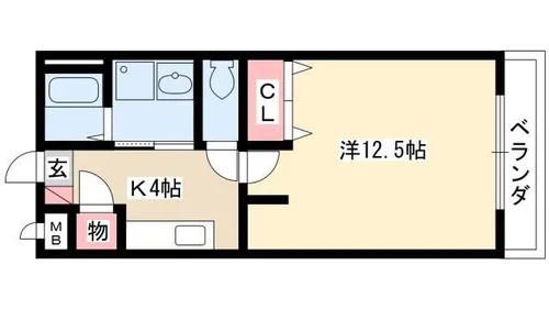 マーベラスⅡ【102号室】の間取り