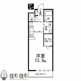 サンシャインヒルズミヨシC【103号室】の間取り