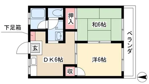 メゾン石橋【2階】の間取り