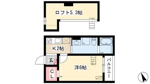 SWEET STREET【2階】の間取り