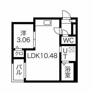 Jack hanada Ⅰ【202号室】の間取り