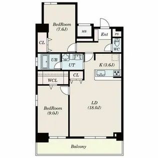 アーバンパーク日吉【13階】の間取り