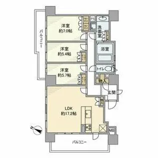 プレミスト東山公園【2階】の間取り
