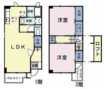 リヴェール【1階】の間取り