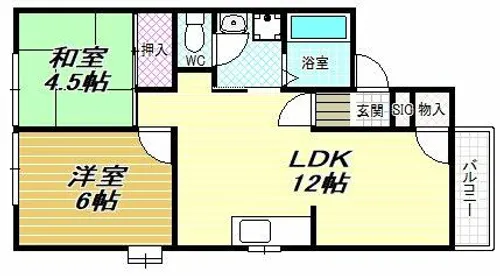 グリーンヒル小金台 E棟【2階】の間取り