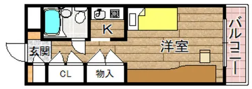 ビエラコート高槻【4階】の間取り