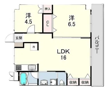 メゾン東野【3階】の間取り