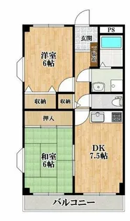 マンションウメノ【3階】の間取り