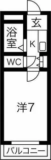 エバーグリーン明大寺【2階】の間取り