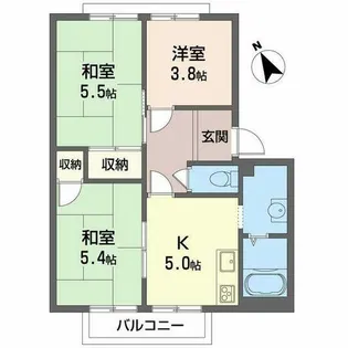 タモサーチA【0201号室】の間取り