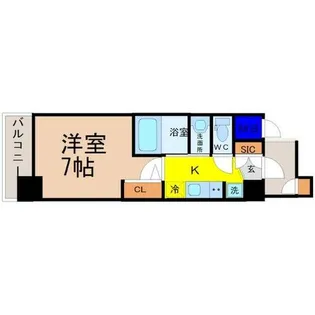 エステムコート名古屋新栄Ⅱアリーナ【13階】の間取り