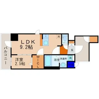 エステムコート名古屋新栄Ⅱアリーナ【11階】の間取り