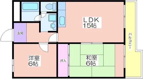 ミリカハイツ【6階】の間取り