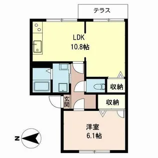 エタニティ太田【0105号室】の間取り