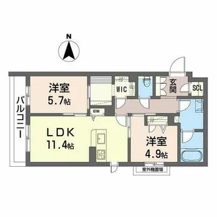 tomentosa Izumiotsu【0303号室】の間取り