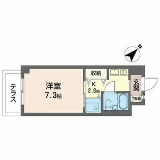 ミズノコーポマチカネヤマ【0101号室】の間取り