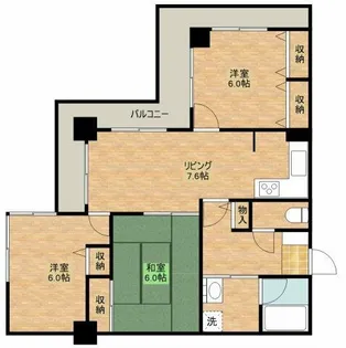 ハイレジデンス大神木【2階】の間取り